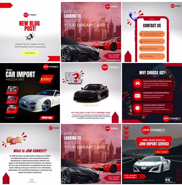 Content Creation for Car Import Specialist