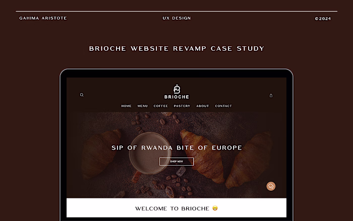 Brioche website Revamp case Study :: Behance