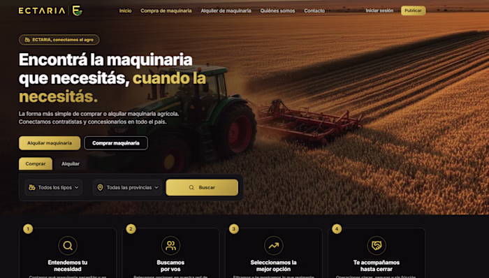 Live marketplace connecting Argentine farmers