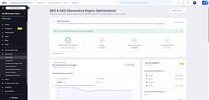 SEO and GEO set up