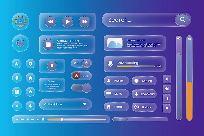 Modern UI/UX Kit for Mobile Applications