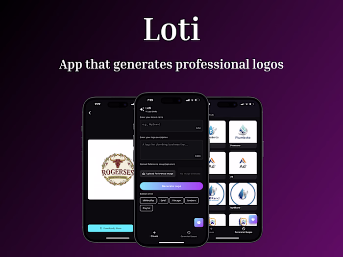 Loti Logo Maker Development