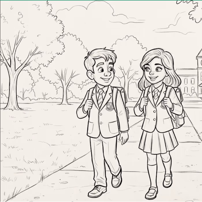 Children's Book Illustration | School
