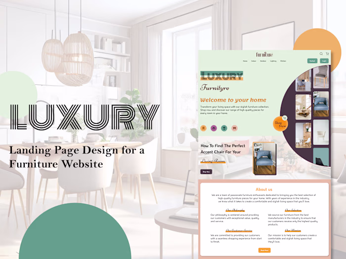 FURNITURE - Landing Page Design