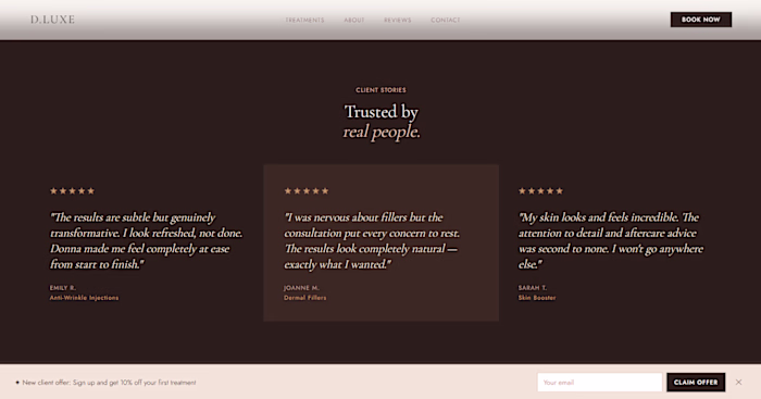 Designed and developed the website