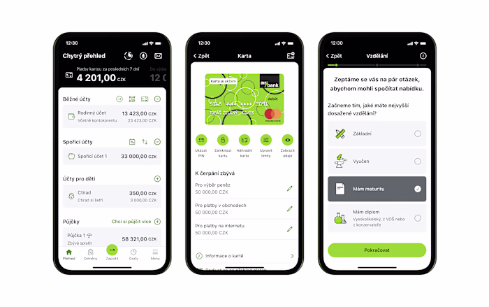 My Air and Cvak mobile app design