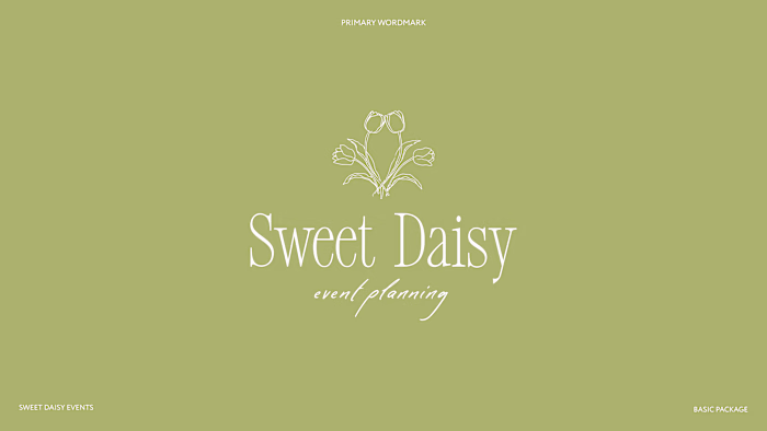 Branding Identity for Sweet Daisy Events