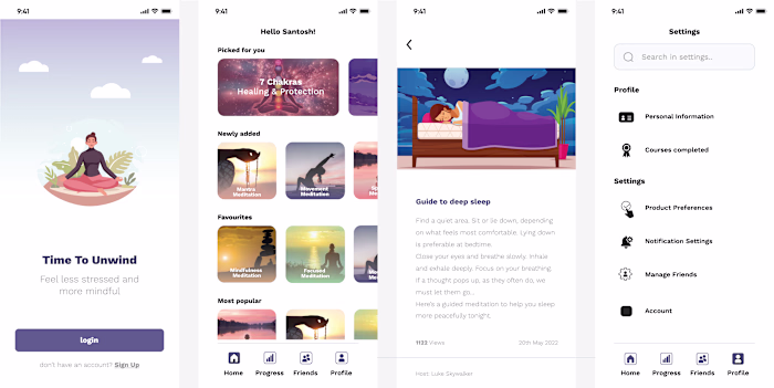MEDTATION APP UI