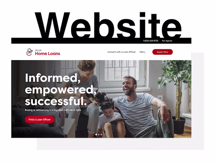 Keller Home Loans website :: Behance