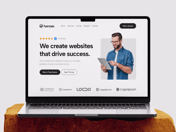 Hanzas Agency Website - A Web Agency