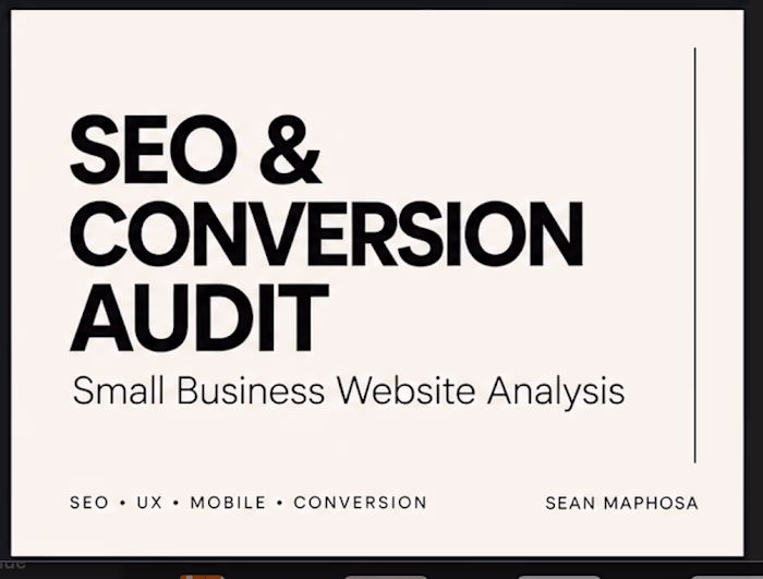 This audit combines basic SEO