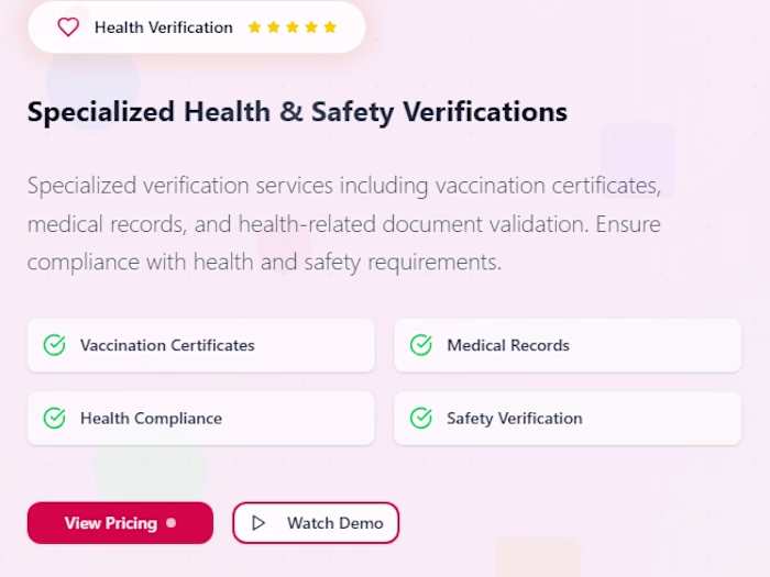 Background Verification Platform Development