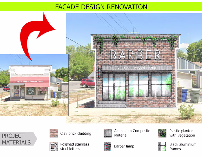 Facade design renovation 