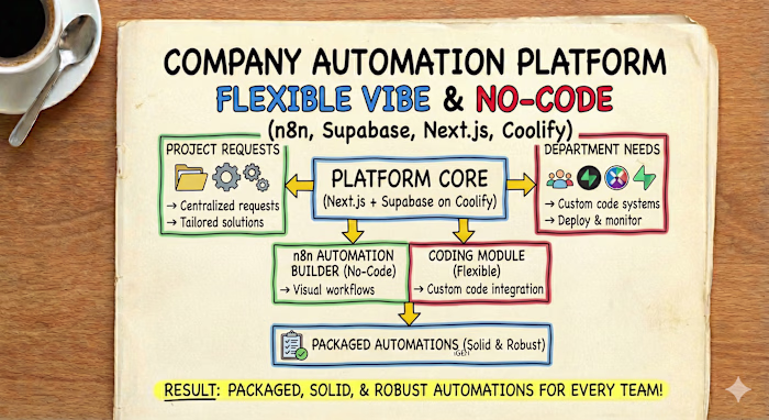 Enterprise Automation Platform — No-Code + Custom Code