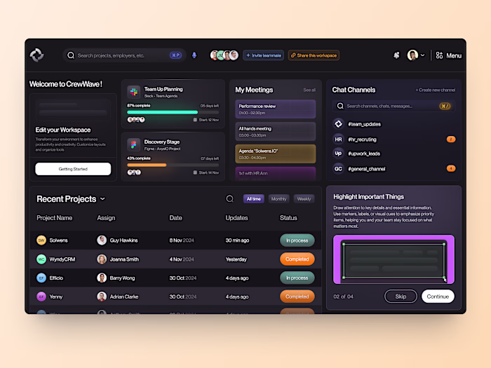 Product Design for Team Management