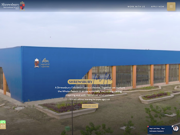 Shrewsbury India: School Website Development
