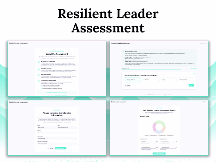 Resilient Leader Assessment | React