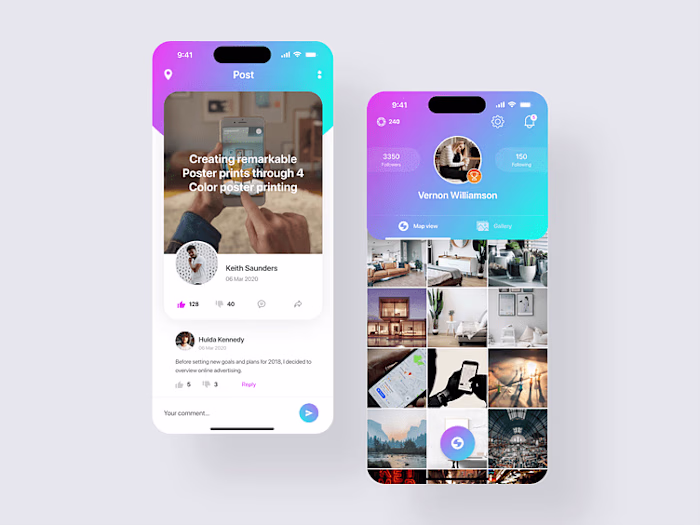 Social Media - Dating Network app design