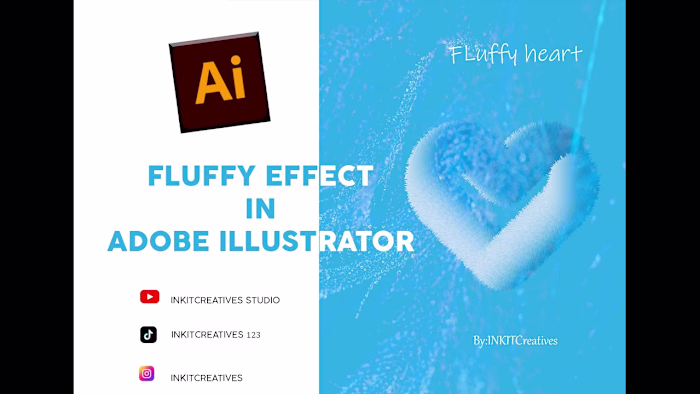 HOW TO MAKE FLUFFY EFFECT IN ADOBE ILLUSTRATOR. - YouTube