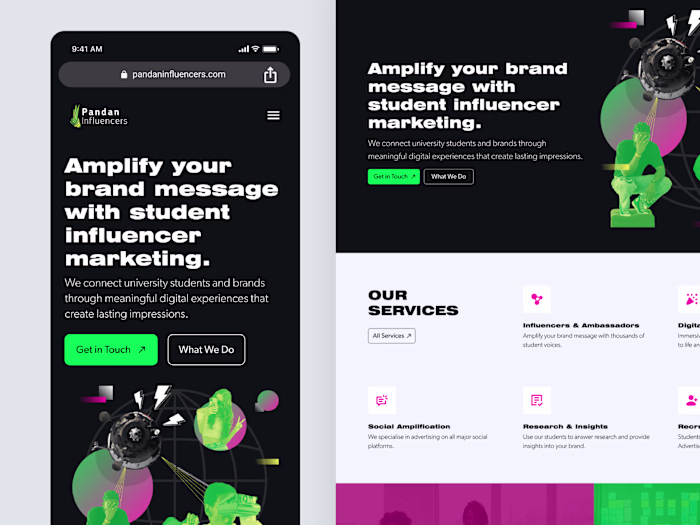 Pandan Influencers Website