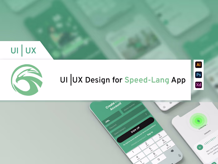 UI | UX APP DESIGN FOR SPEED-LANG on Behance