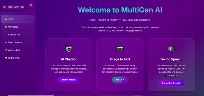 MultiGen AI is a multi-functional