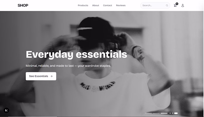 Built a modern e commerce