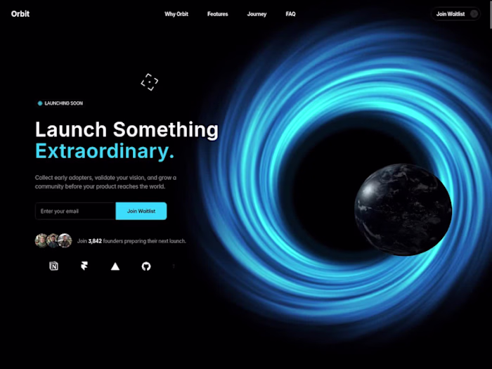 Orbit — Framer Launch & Waitlist Template