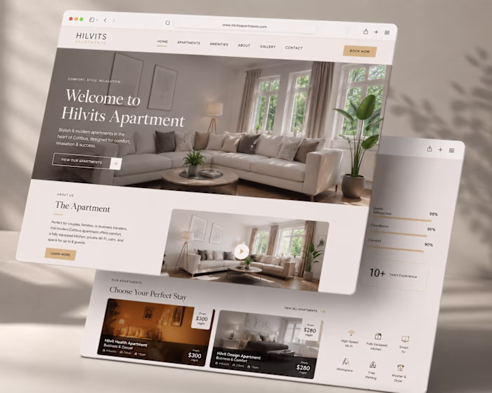 Luxury Short-Term Rental Website |