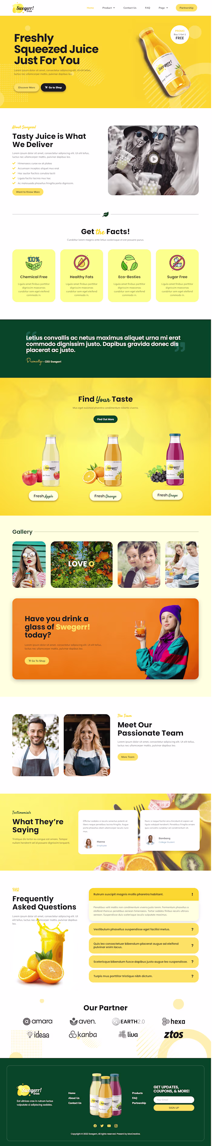 The Juice Bar Website