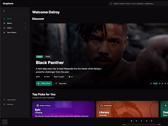 Graphene Unified Media Player