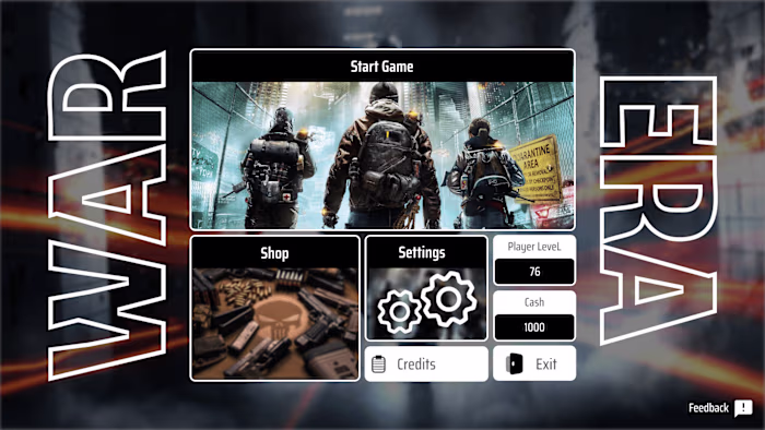 War Era game - Concept UI