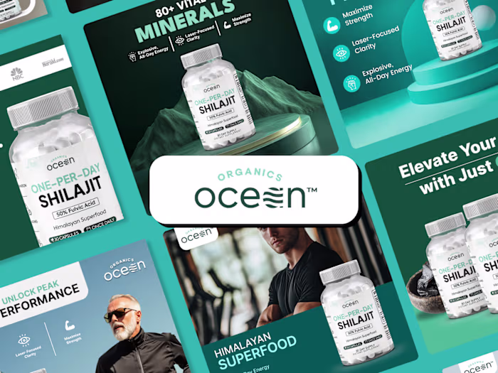 Meta Ad Creatives — Supplements DTC (Organics Ocean)