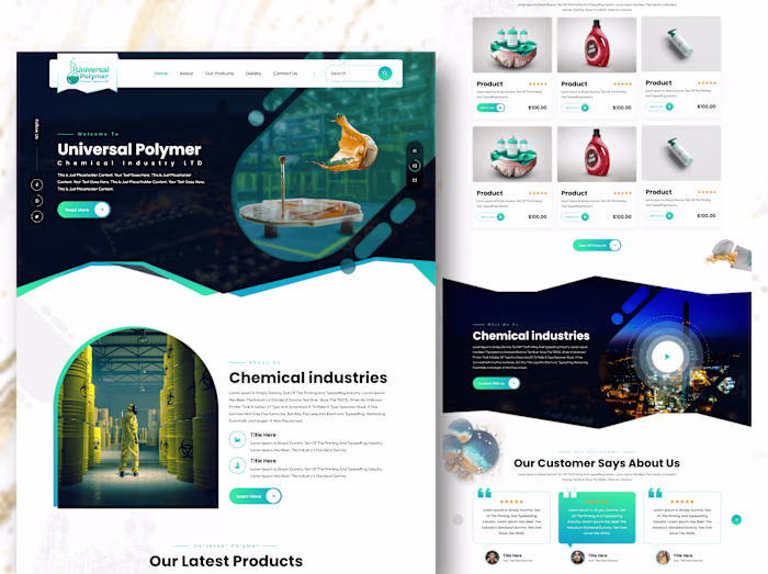 Chemical Industry Website Design