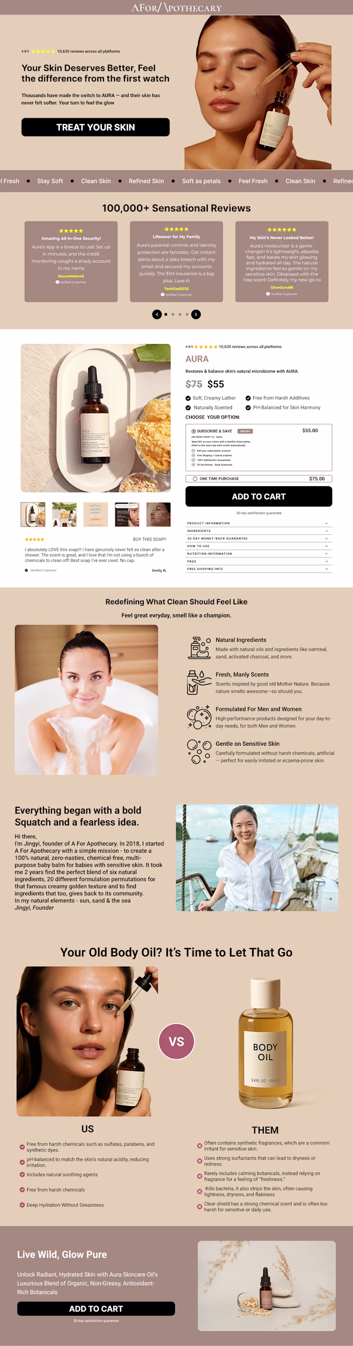 Home page design