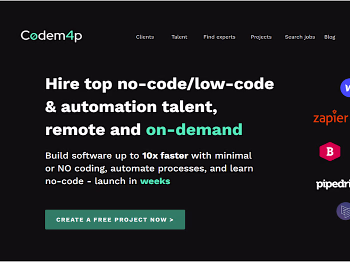 Codemap.io - world's 1st talent marketplace for no-code
