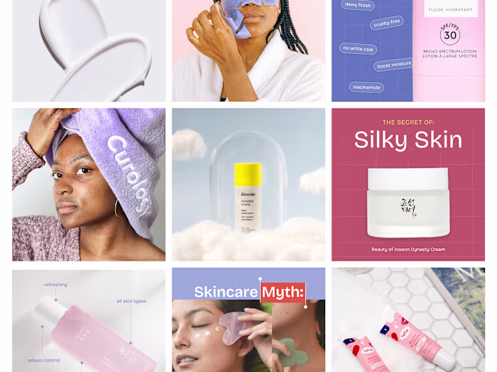Social Media Content Design for Skincare Brand