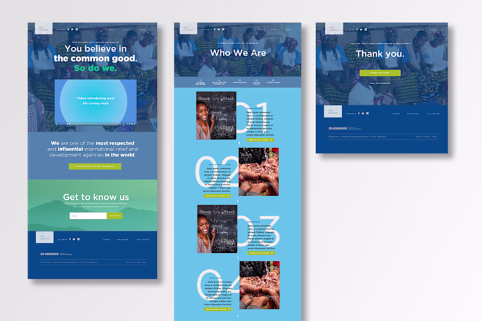 UX/UI Design and Strategy for NGO Campaign Website