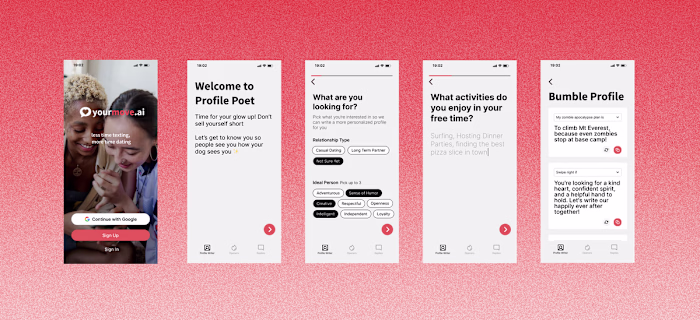 YourMove.ai · Profile Poet Redesign for Increased Conversion