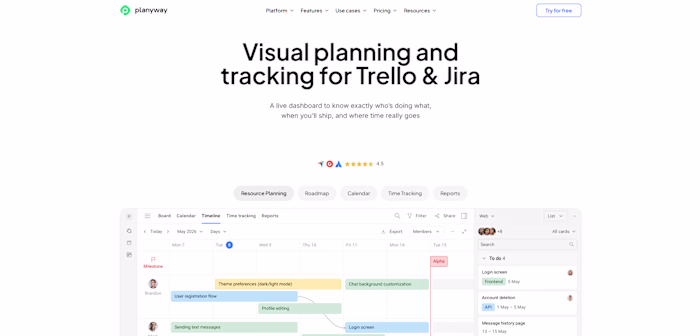 Planyway is a team scheduling
