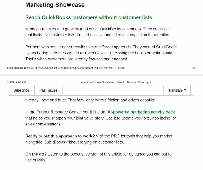 Intuit IAPP newsletter articles