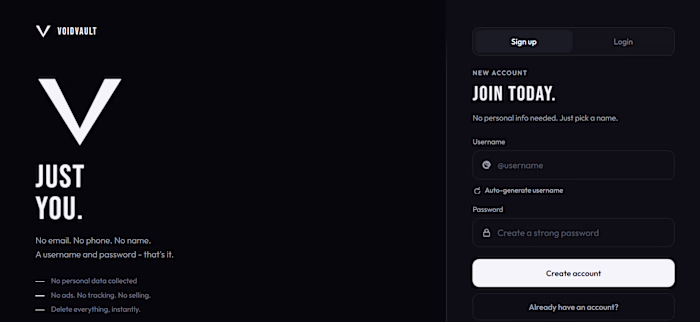 VoidVault — Serverless Social Platform
Production-grade