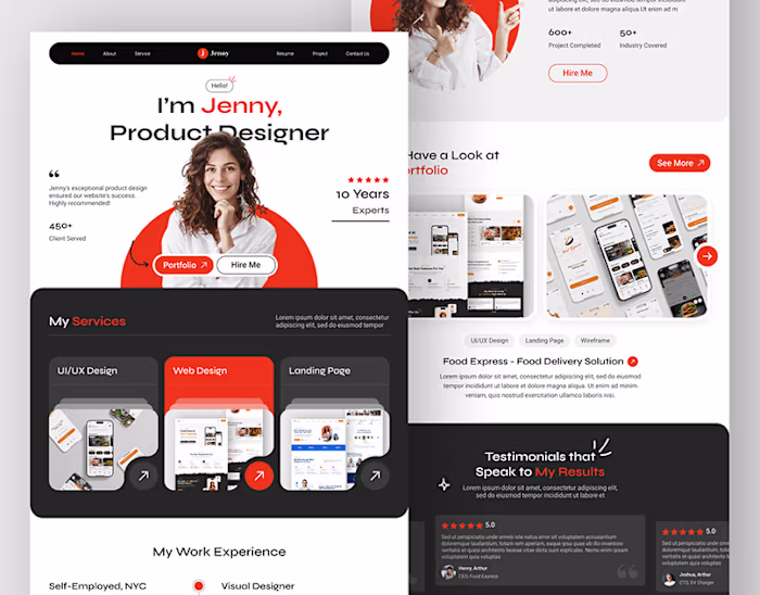 Personal Portfolio Website | Freelancer | Landing Page on Behan…