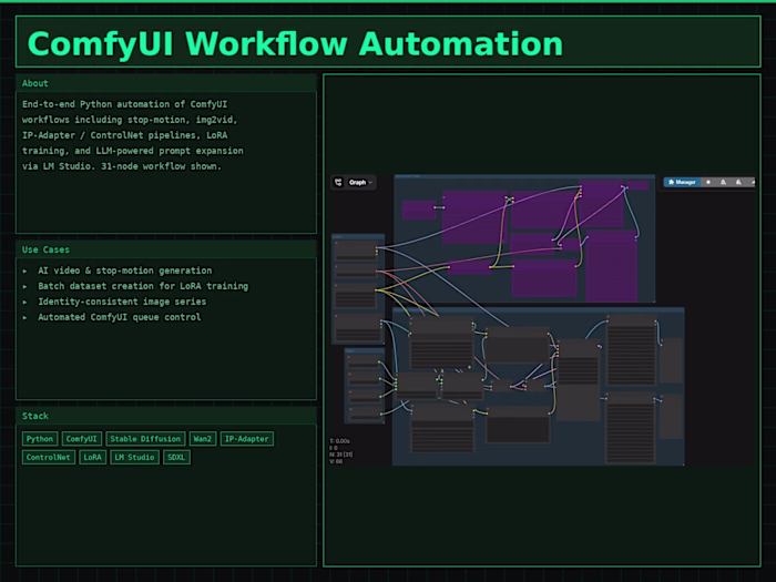 ComfyUI Workflow Automation
I use ComfyUI
