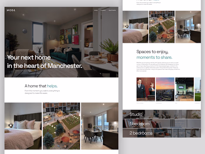 Exclusive Rental Apartment Web Design