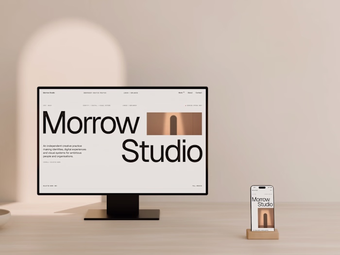 Morrow Studio - Editorial Website & Custom Sanity CMS