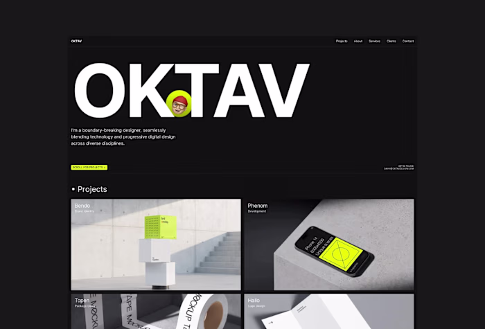 Oktav - Creative Portfolio Template