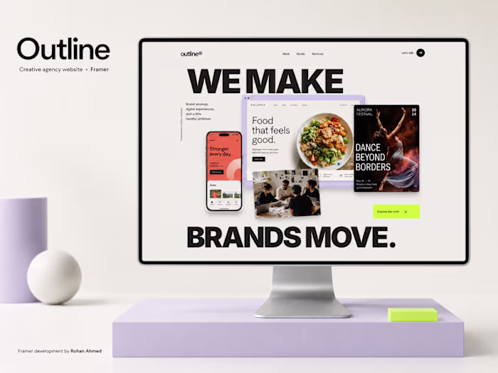 Outline — Creative Agency Website in Framer
