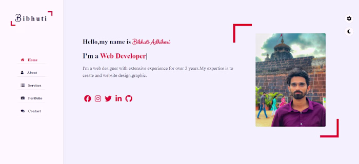 Fully responsive personal portfolio website