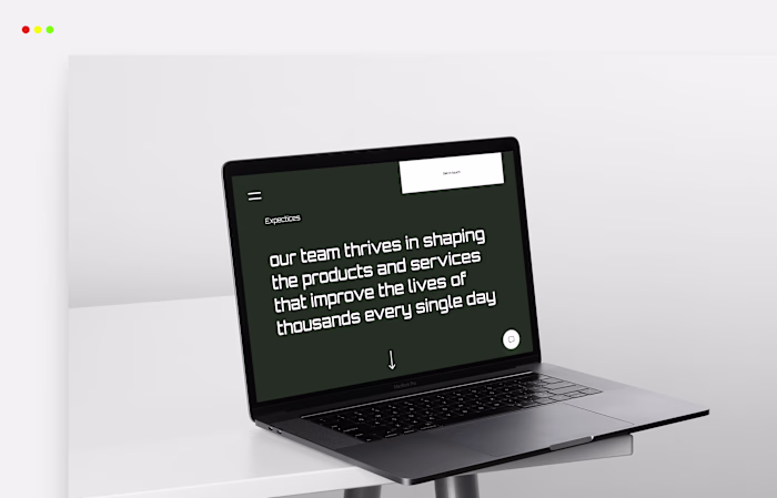 Agency website design for Apex 7 Studio
